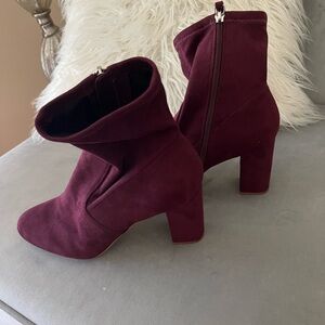 Steve Madden Deep Burgundy Heeled Boots
